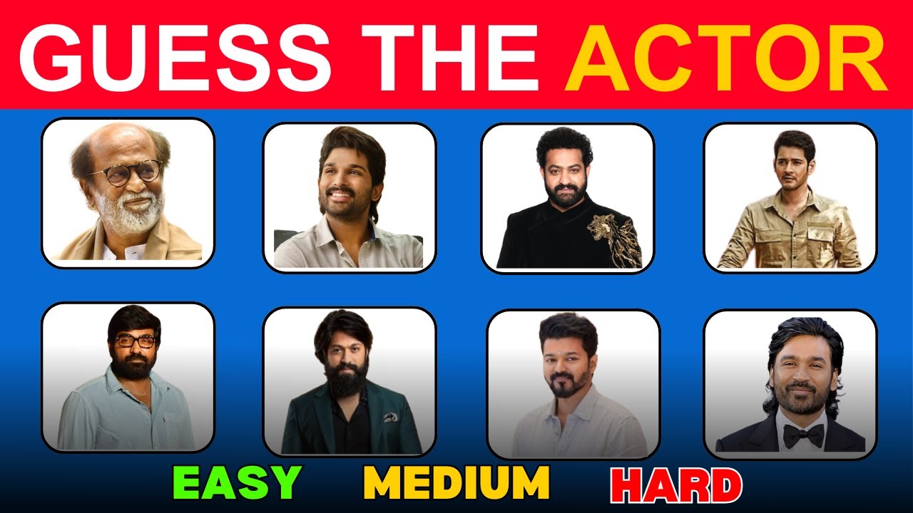 Guess The South Indian Actor || Tollywood Quiz || Tollywood Actor