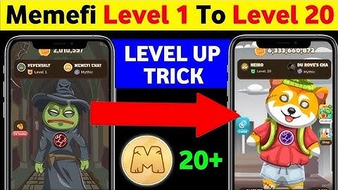 Memefi level up Trick | Memefi level 1 to 20 | Memefi coins jaldi badhane ka tarika