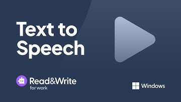 Text-to-Speech | Read&Write for Work