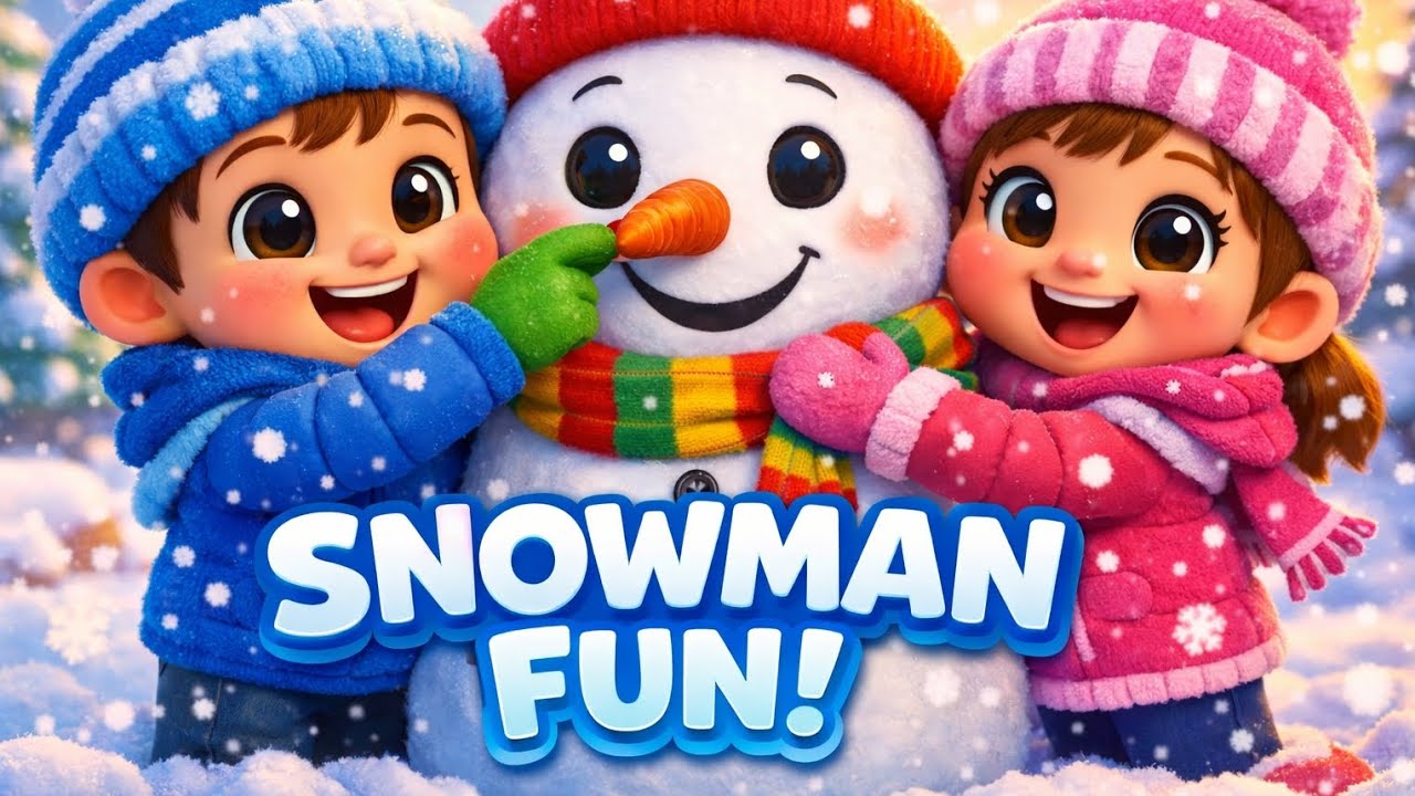 Make a Snowman ⛄ | Winter Fun Song for Preschool Kids