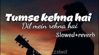 Tumse Kehna Hai Dil Mein Rehna Hai||slowed reverb||songg||now trending||best collection||lofi||2023|