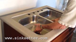 How to repair a granite undermount sink with The SinkSetter - HD HiRes