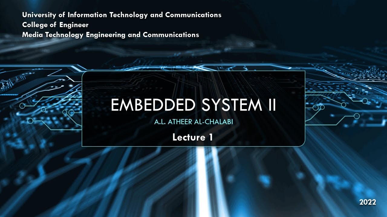 Embedded System II - Lecture 1 - Part2 - YouTube