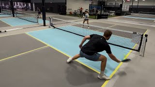 Pickleball Practice With Pro Samantha Parker (Sam Practices Right Side Dinking)