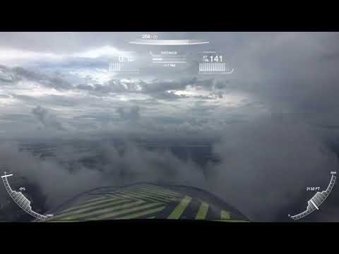Stormy evening instrument approach into Charleston, South Carolina (KCHS) ⛈✈️⚡️