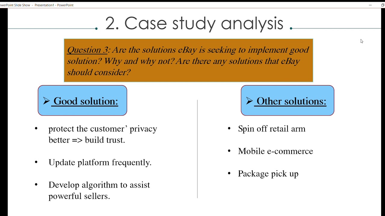 E-Commerce Case Study: Ebay Evolve
