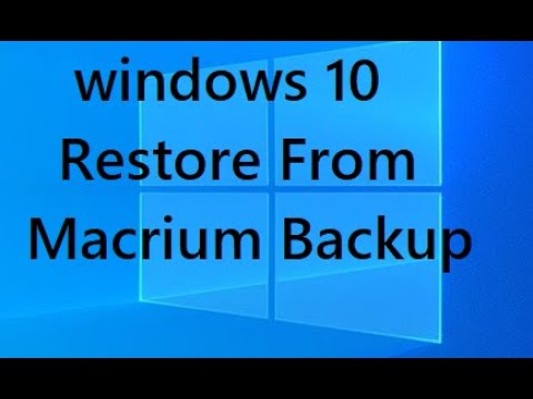 windows 10 restore