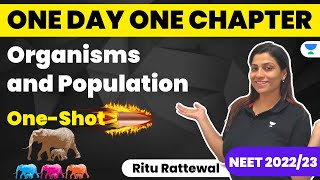 Organisms and Population | One Day One Chapter | NEET 2022/23 | Ritu Rattewal