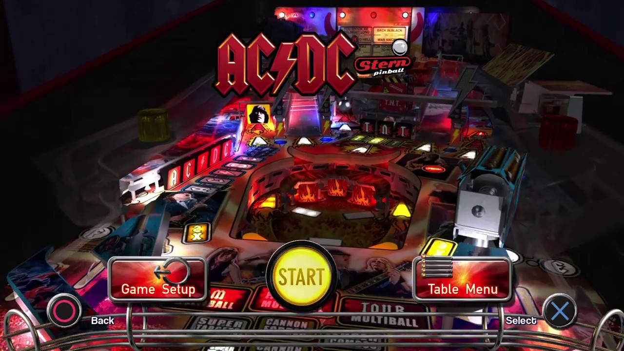 AC/DC Stern Pinball Arcade Gameplay PS4 YouTube