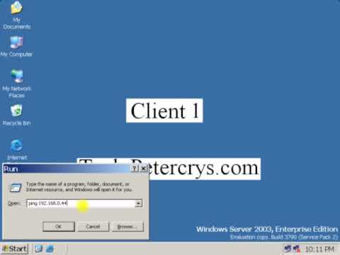 2 Joining Client pc to Domain Windows Server 2003