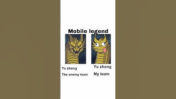 Yu Zhong in my team vs Yu Zhong in enemy team😅☠️#mlbb#shorts #yuzhong