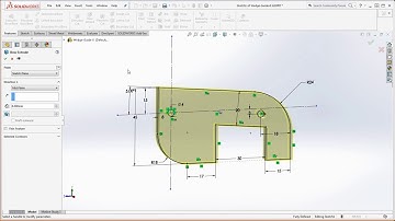 56 SolidWorks – Wedge Guide with Contour Select, Hole Wizard, Convert & Offset Entities, Chamfer