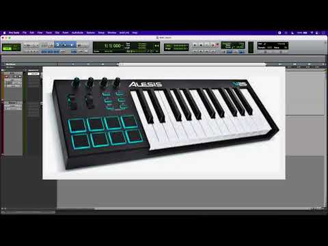 Usando el teclado MIDI de Pro Tools
