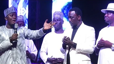 CELEBRITY SHEIKH AMI OLOHUN SHARE STAGE WITH PASUMA, AS HE MAKES HIM GOES EMOTIONAL AT PASO @55