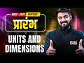 Unit and Dimensions | Physics LIVE|  प्रारंभ Series | NEET 2027 | Yash Sir