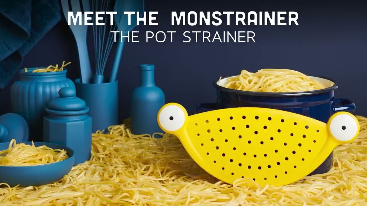 Monstrainer Pasta Strainer   Pot Strainers for Kitchen Gifts, Food Strainer, Noodl