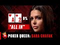 The MOST RECKLESS BLUFFER IN POKER🥰 Sara Chafak ♠️ Poker Queens ♠️ PokerStars