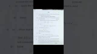 B.Sc 4th semester # maths paper #2025 #📜 🗞️