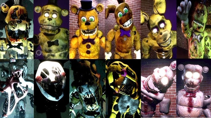 Fredbear and Friends: Left to Rot - Extras / All Animatronics