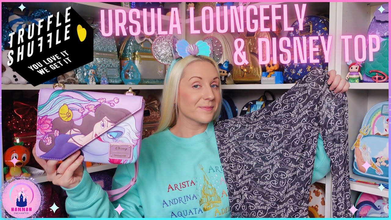 Little Mermaid Ursula Loungefly Bag TruffleShuffle Disney Unboxing Gifted Disney 100 Top Merch Haul