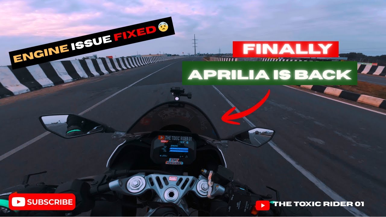 Aprilia RS457 Engine Problems FIXED - First Ride Back! 