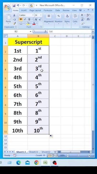 Superscript in Excel🔥🤔👌How to Use Superscript in Excel? - YouTube