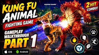 Kung fu Animal: Fighting Game - Gameplay Walkthrough Part 1 Tutorial NEW Mobile Game (iOS, Android) screenshot 2