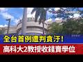 全台首例遭判貪汙！ 高科大2教授收錢賣學位