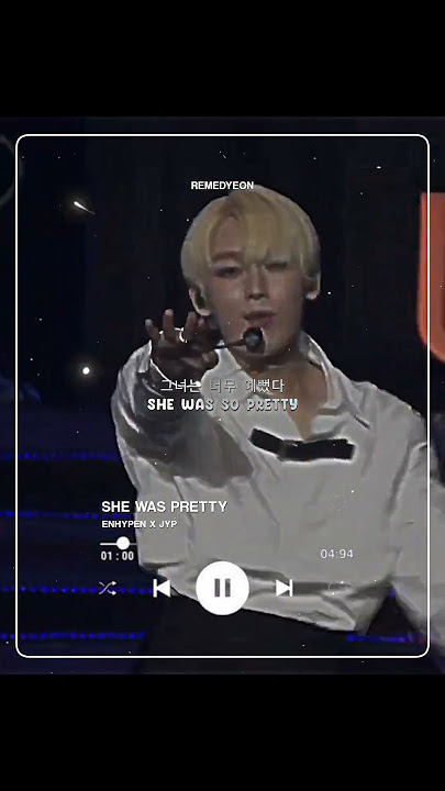 Enhypen x JYP - 'She was pretty' #lyrics #weverse #weversecon #jyp #enhypen #aesthetic #shorts #fyp