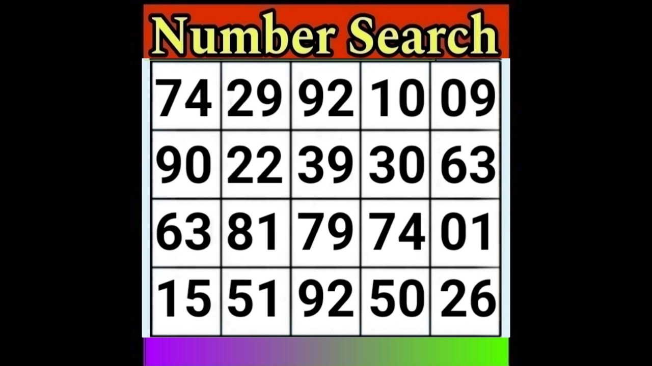 Number Search... #8 Game Will Test Your Brain Power! | Memory | brain game | Quiz