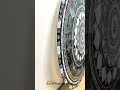 Imperial Marble Mandala – Round Glass Wall Art