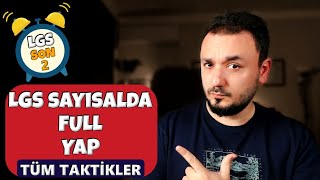 LGS'de Sayısalı FULL YAP !! Tüm TAKTİKLER | SON 2 GÜN