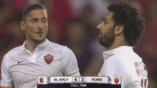 عندما فاز الاهلي علي روما الايطالي 4-3 في وجود توتي ومحمد صلاح