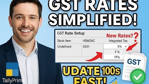 New 5% & 18% GST Rates Coming? 3 Simple Steps to Update in TallyPrime