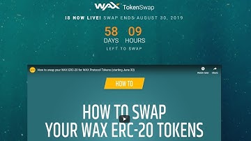 WAX Token Swap Tutorial (ETH to EOSio)
