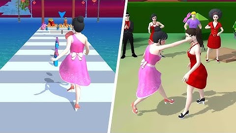 girl runner 3d gameplay all levels android.ios new update 🚶‍♀️🦱👍