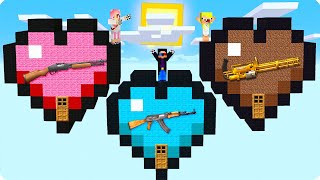 💙Сердце Нуба Vs Про Vs Девушки В Майнкрафт! Шеди Леска И Нубик Против Minecraft