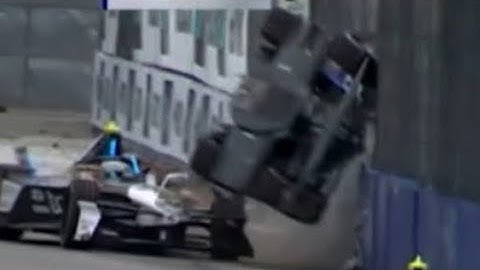 Pascal Wehrlein HUGE FLIP INTO CATCHFENCE - 2024 Formula E at Sao Paulo