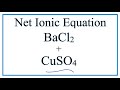 Net Ionic Equations and Spectator Ions