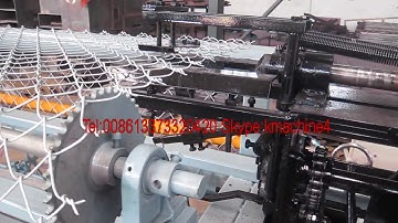 how the chain link fence machine to make the twisted,please check the video
