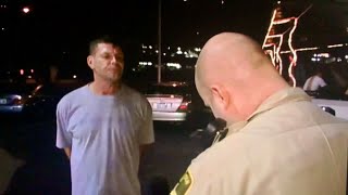 Cops Tv show Las Vegas Nevada. Dine and dasher at steak house. (2008). Sean Bean on cops.