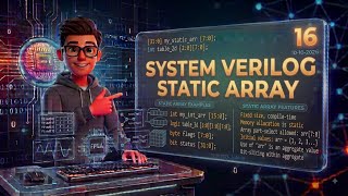 static array | 16 | system verilog static array in english| system verilog array 