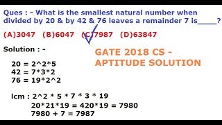 GATE 2018 CS- APTITUDE SOLUTION screenshot 4