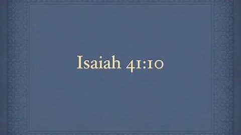 Isaiah 41:10