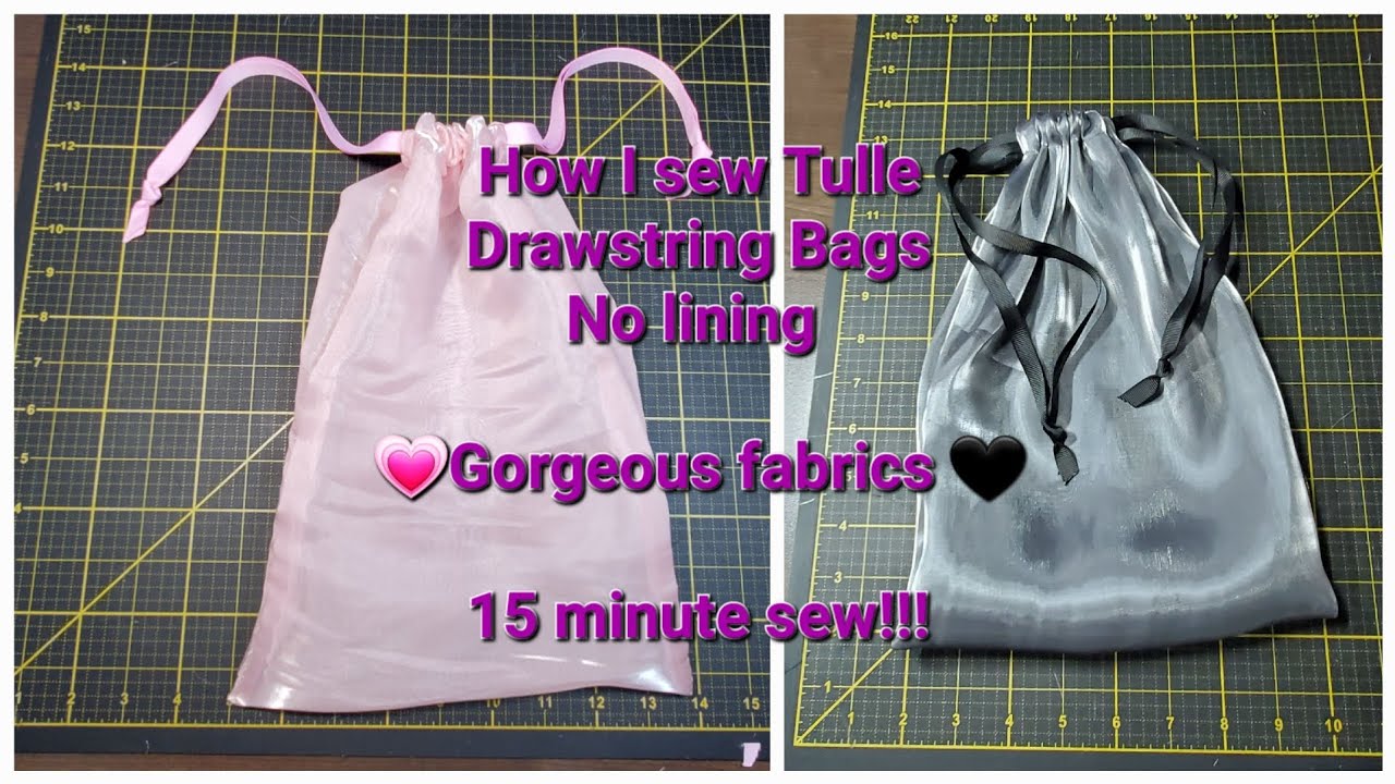 Sew a Drawstring Bag in 10 minutes