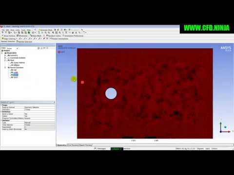 ✅ ANSYS CFX - Flow Around a Circular Cylinder - Parameter - Part 2/5