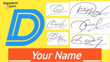 ✔️D Letter Signature Style | Signature Style Of My Name  | How To Create My Own Signature