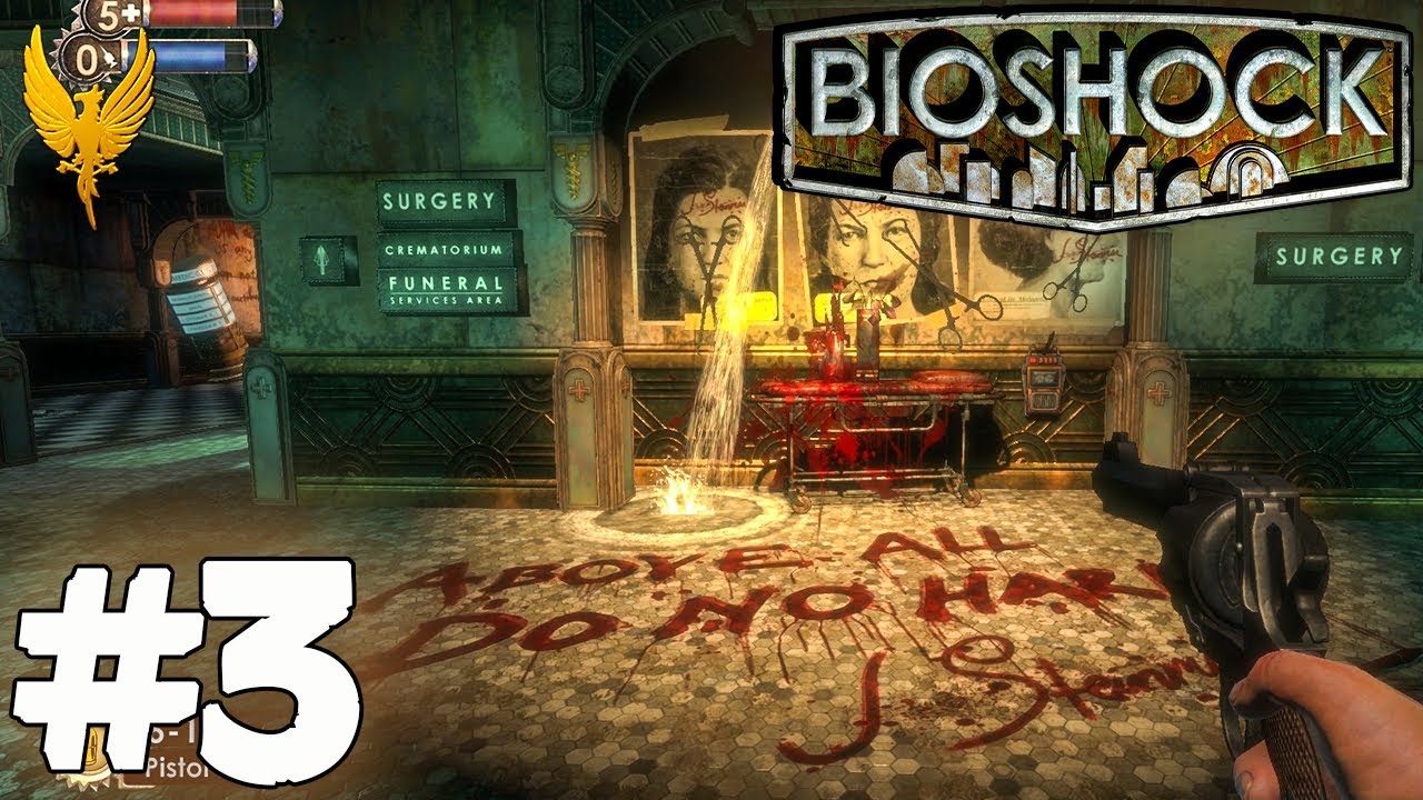 Let's Play Bioshock 1 remastered 3 Medical Pavilion pt 2 Incinerate