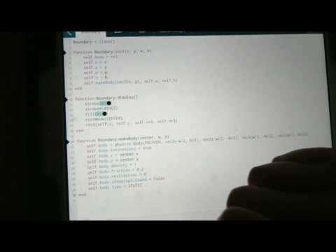 Physics Libraries translation from Box2D into Codea. Car.