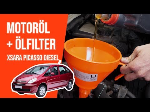 Wie XSARA PICASSO 2.0 HDI Motoröl und Ölfilter wechseln ?